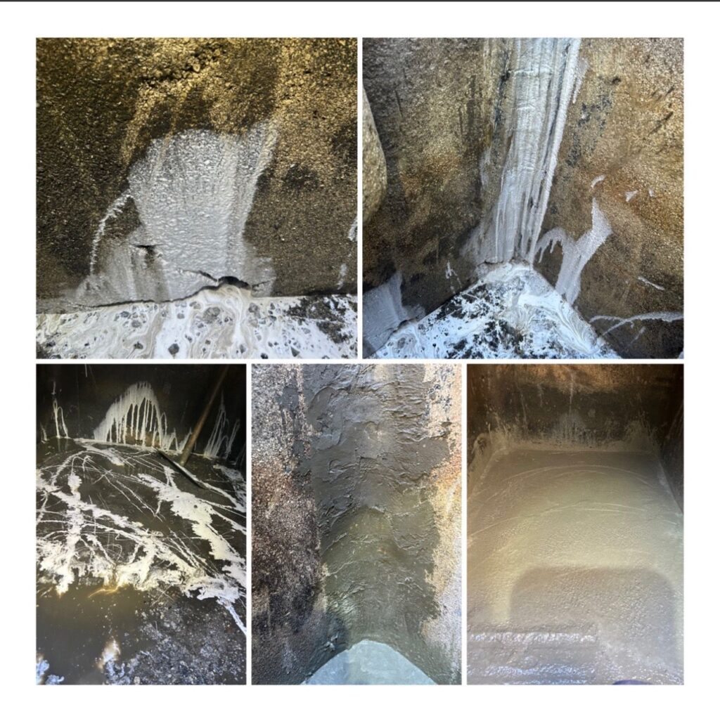 collage of sewer