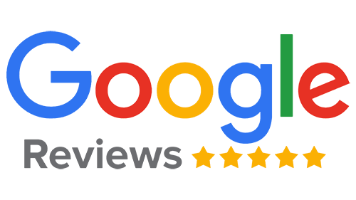 Google reviews with 5 star icon logo